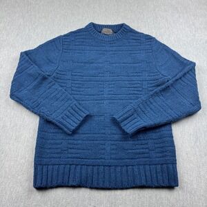 Pendleton Sweater Mens XS Blue Thomas Kay Lambswool Blend Woolen Mills Knit